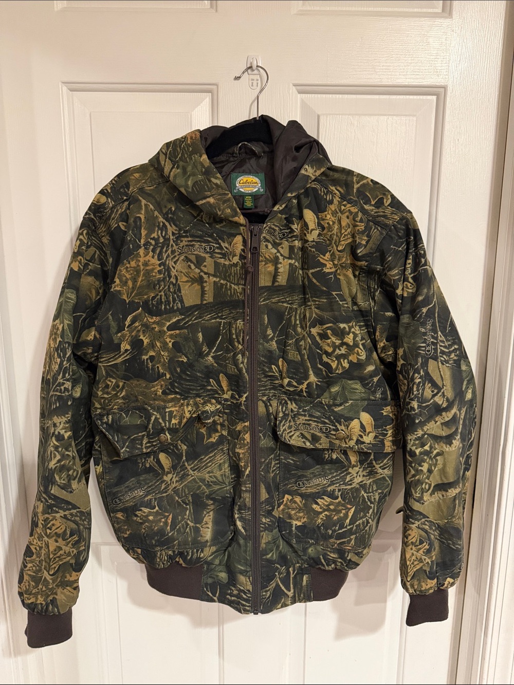Cabela’s Men's Seclsion 3D Camo Hooded Jacket, Medium